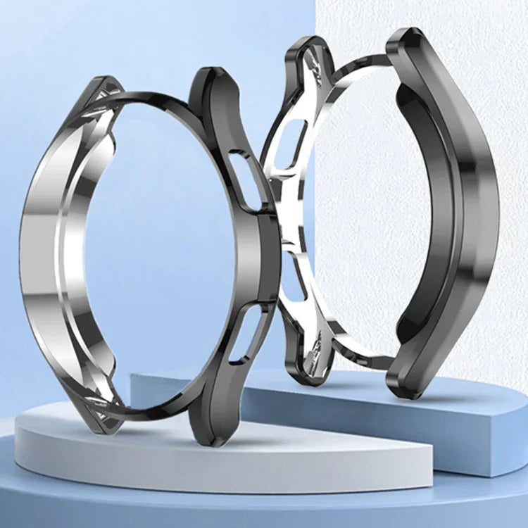 Ốp bảo vệ TPU mạ điện rỗng nửa bao, cho Samsung Galaxy Watch4 Classic 42mm, cho Samsung Galaxy Watch4 Classic 46mm