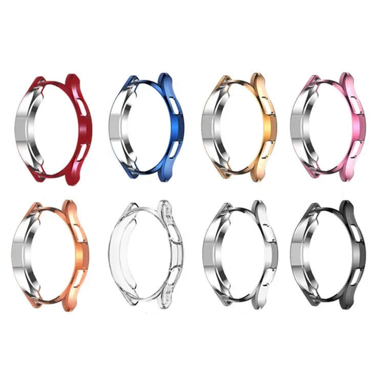 Ốp bảo vệ TPU mạ điện rỗng nửa bao, cho Samsung Galaxy Watch4 Classic 42mm, cho Samsung Galaxy Watch4 Classic 46mm