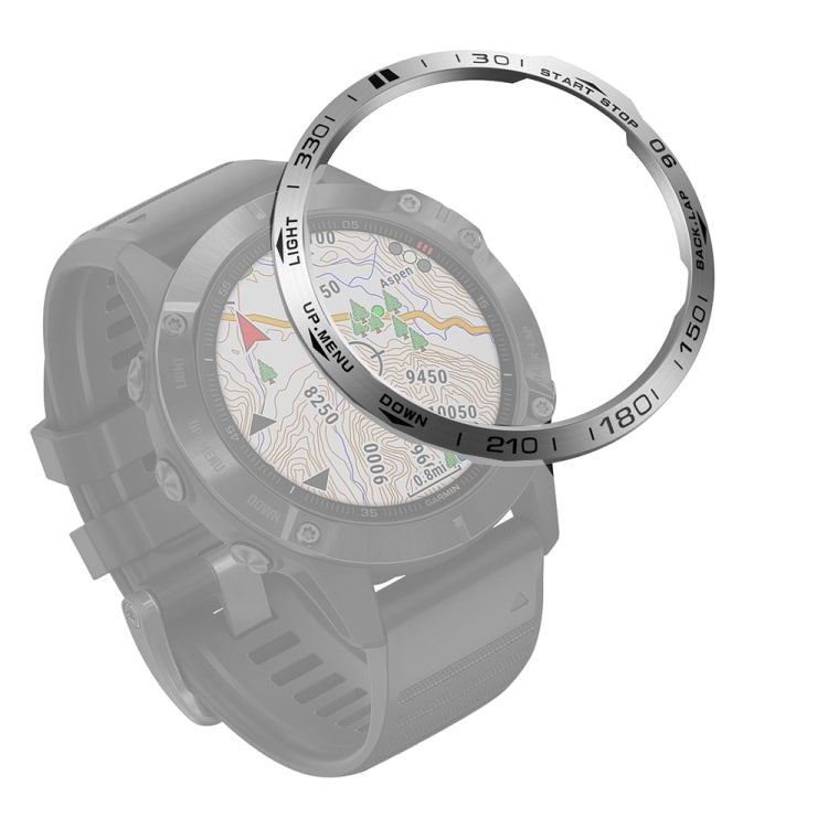 Smart Watch Steel Bezel Ring, B Version, For Garmin Fenix 3/3 HR, For Garmin Fenix 5X/5X Plus, For Garmin Fenix 5, For Garmin Fenix 6/6 Pro/ 6 Sapphire