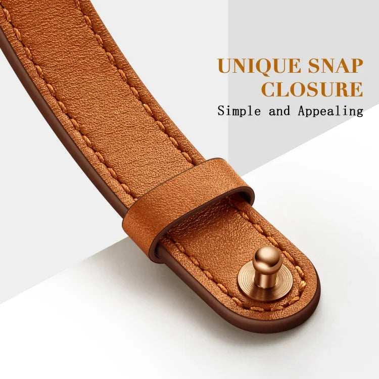 Dây đồng hồ thay thế bằng da kiểu Couple 14mm cho Apple Watch Series, 7 41mm / 6 & SE & 5 & 4 40mm / 3 & 2 & 1 38mm, 7 45mm / 6 & SE & 5 & 4 44mm / 3 & 2 & 1 42mm
