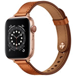 Dây đồng hồ thay thế bằng da kiểu Couple 14mm cho Apple Watch Series, 7 41mm / 6 & SE & 5 & 4 40mm / 3 & 2 & 1 38mm, 7 45mm / 6 & SE & 5 & 4 44mm / 3 & 2 & 1 42mm