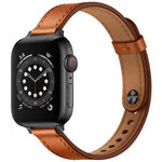 Dây đồng hồ thay thế bằng da kiểu Couple 14mm cho Apple Watch Series, 7 41mm / 6 & SE & 5 & 4 40mm / 3 & 2 & 1 38mm, 7 45mm / 6 & SE & 5 & 4 44mm / 3 & 2 & 1 42mm