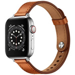 Dây đồng hồ thay thế bằng da kiểu Couple 14mm cho Apple Watch Series, 7 41mm / 6 & SE & 5 & 4 40mm / 3 & 2 & 1 38mm, 7 45mm / 6 & SE & 5 & 4 44mm / 3 & 2 & 1 42mm