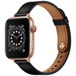 Dây đồng hồ thay thế bằng da kiểu Couple 14mm cho Apple Watch Series, 7 41mm / 6 & SE & 5 & 4 40mm / 3 & 2 & 1 38mm, 7 45mm / 6 & SE & 5 & 4 44mm / 3 & 2 & 1 42mm