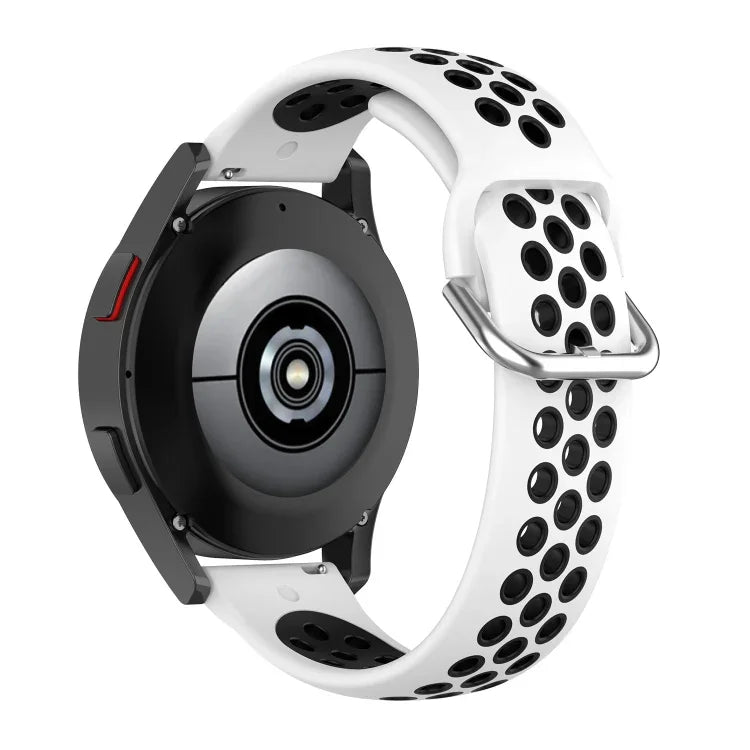 Dây đeo thay thế silicone hai màu cho Samsung Galaxy Watch4 Classic 46mm