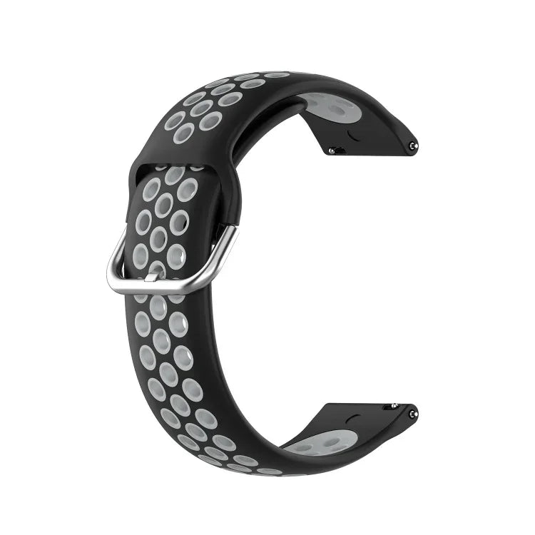 Dây đeo thay thế silicone hai màu cho Samsung Galaxy Watch4 Classic 46mm