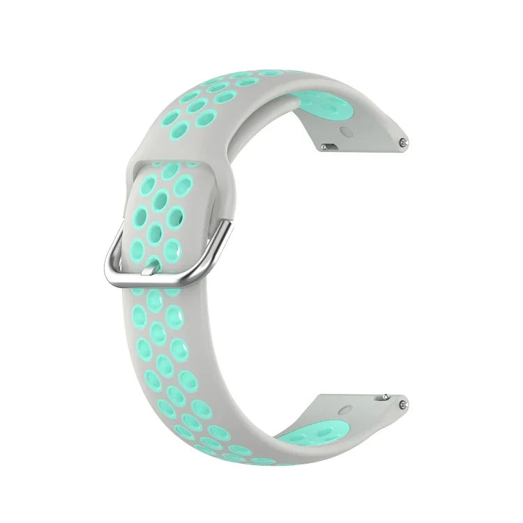 Dây đeo thay thế silicone hai màu cho Samsung Galaxy Watch4 Classic 46mm