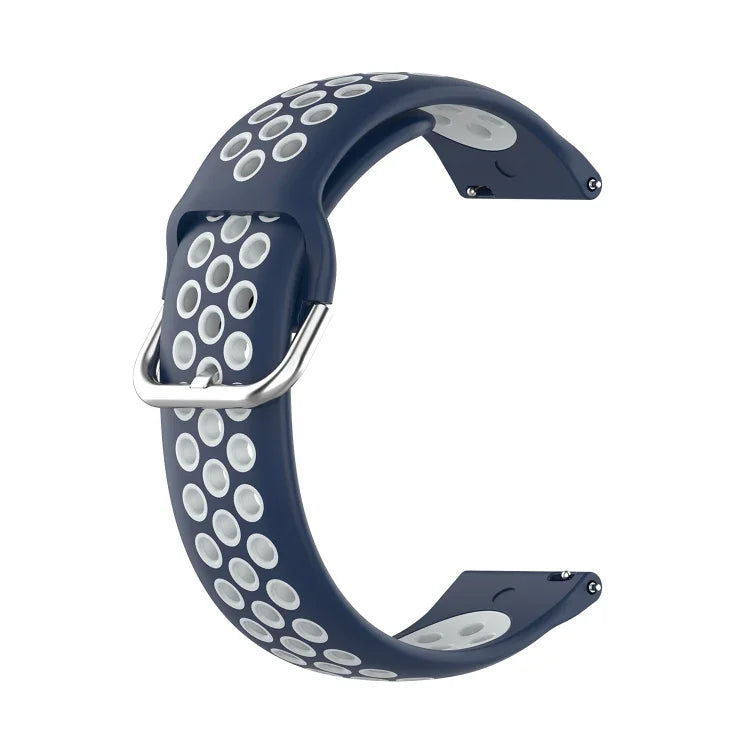 Dây đeo thay thế silicone hai màu cho Samsung Galaxy Watch4 Classic 46mm
