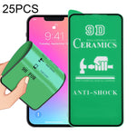 25 cái miếng dán gốm 9D bảo vệ toàn màn hình keo dán đầy đủ, cho iPhone 13 mini (25 cái), cho iPhone 13 / 13 Pro (25 cái), cho iPhone 13 Pro Max (25 cái)