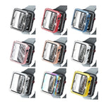 Ốp bảo vệ PC mạ điện hai hàng kim cương kèm kính cường lực cho Apple Watch Series, dành cho Apple Watch Series 6 / 5 / 4 / Watch SE 40mm, dành cho Apple Watch Series 6 / 5 / 4 / Watch SE 44mm