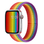 Dây đồng hồ thay thế nylon một vòng, kích thước: S 135mm cho Apple Watch Series 6 & SE & 5 & 4 40mm / 3 & 2 & 1 38mm, S 135mm 40mm / 38mm