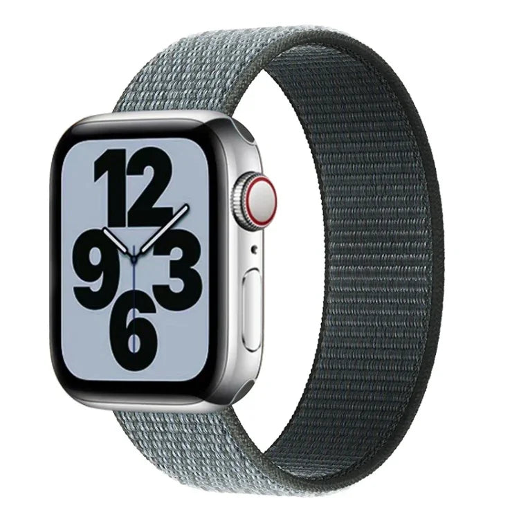 Dây đồng hồ thay thế nylon một vòng, kích thước: S 135mm cho Apple Watch Series 6 & SE & 5 & 4 40mm / 3 & 2 & 1 38mm, S 135mm 40mm / 38mm