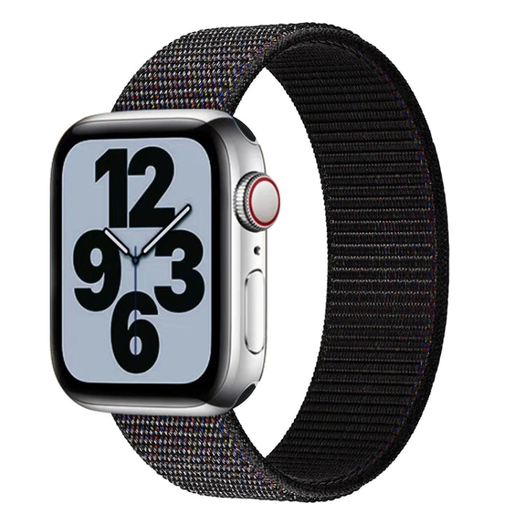 Dây đồng hồ thay thế nylon một vòng, kích thước: S 135mm cho Apple Watch Series 6 & SE & 5 & 4 40mm / 3 & 2 & 1 38mm, S 135mm 40mm / 38mm