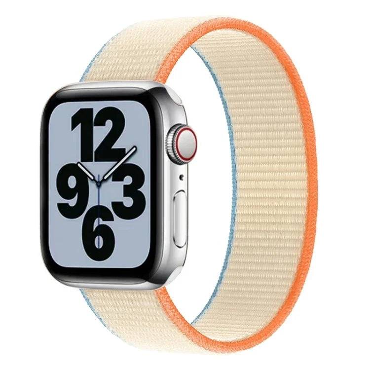 Dây đồng hồ thay thế nylon một vòng, kích thước: S 135mm cho Apple Watch Series 6 & SE & 5 & 4 40mm / 3 & 2 & 1 38mm, S 135mm 40mm / 38mm