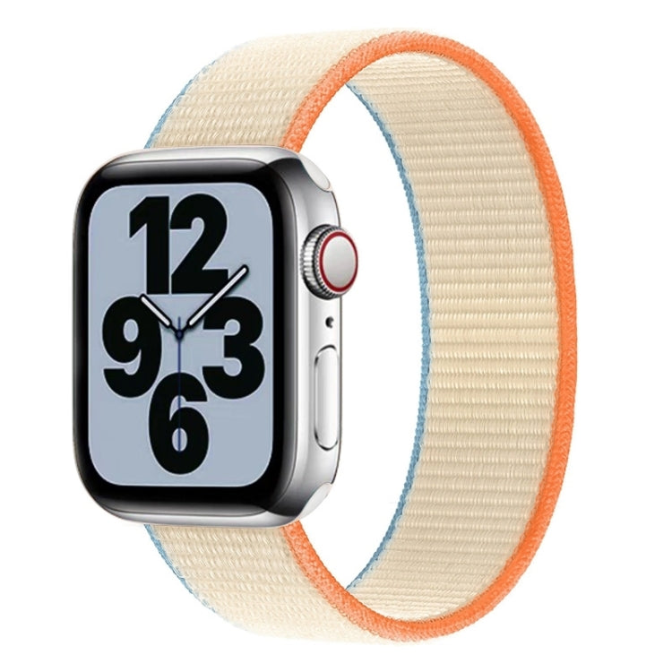 Dây đồng hồ thay thế nylon một vòng, kích thước: S 135mm cho Apple Watch Series 6 & SE & 5 & 4 40mm / 3 & 2 & 1 38mm, S 135mm 40mm / 38mm