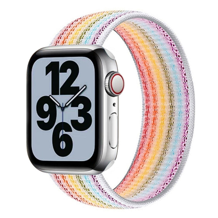 Dây đồng hồ thay thế nylon một vòng, kích thước: S 135mm cho Apple Watch Series 6 & SE & 5 & 4 40mm / 3 & 2 & 1 38mm, S 135mm 40mm / 38mm