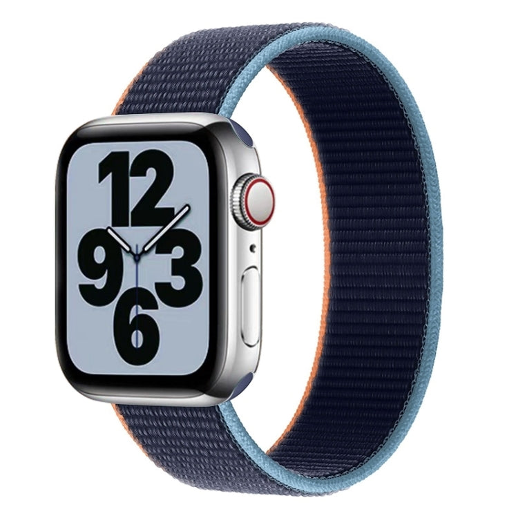 Dây đồng hồ thay thế nylon một vòng, kích thước: S 135mm cho Apple Watch Series 6 & SE & 5 & 4 40mm / 3 & 2 & 1 38mm, S 135mm 40mm / 38mm
