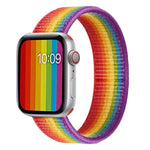 Dây đồng hồ thay thế nylon một vòng, kích thước: L 165mm cho Apple Watch Series 6 & SE & 5 & 4 44mm / 3 & 2 & 1 42mm, L 165mm 44mm / 42mm