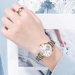 Đồng hồ quartz dây kim loại mặt số La Mã đơn giản SKMEI 9198 đôi nam nữ