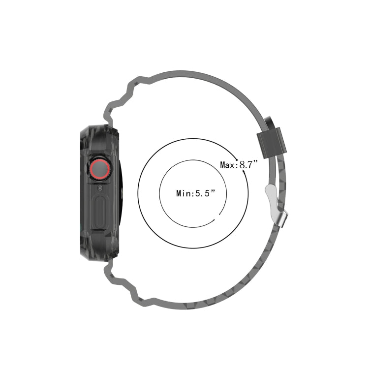 Dây đeo đồng hồ silicone tích hợp thay thế cho Apple Watch Series, 7 41mm / 6 & SE & 5 & 4 40mm / 3 & 2 & 1 38mm, 7 45mm / 6 & SE & 5 & 4 44mm / 3 & 2 & 1 42mm