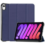 Custer Texture 3-Fold Holder Smart Leather Tablet Case, For iPad mini 6 / mini 2024, For iPad mini 6
