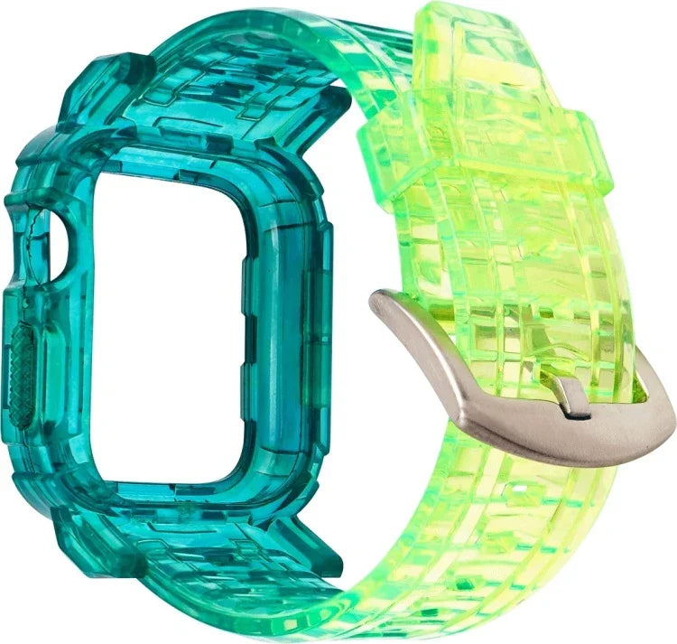 Dây ốp TPU tích hợp chuyển màu cho Apple Watch Series 9 / 8 / 7 45mm / 6 / 5 / 4 / Watch SE 44mm / Watch 42mm, cho Apple Watch Series 9 / 8 / 7 45mm / 6 / 5 / 4 / Watch SE 44mm / Watch 42mm