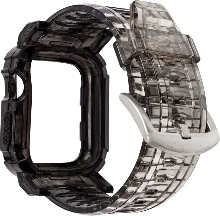 Dây ốp TPU tích hợp chuyển màu cho Apple Watch Series 9 / 8 / 7 45mm / 6 / 5 / 4 / Watch SE 44mm / Watch 42mm, cho Apple Watch Series 9 / 8 / 7 45mm / 6 / 5 / 4 / Watch SE 44mm / Watch 42mm