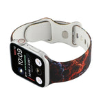 Dây đồng hồ thay thế in 8 khóa cho Apple Watch Series, 7 45mm / 6 & SE & 5 & 4 44mm / 3 & 2 & 1 42mm, 7 41mm / 6 & SE & 5 & 4 40mm / 3 & 2 & 1 38mm