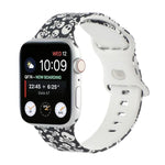 Dây đồng hồ thay thế in 8 khóa cho Apple Watch Series, 7 45mm / 6 & SE & 5 & 4 44mm / 3 & 2 & 1 42mm, 7 41mm / 6 & SE & 5 & 4 40mm / 3 & 2 & 1 38mm
