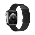 Dây đồng hồ thay thế đàn hồi từ tính Milanese hai đoạn cho Apple Watch Series, 7 45mm / 6 & SE & 5 & 4 44mm / 3 & 2 & 1 42mm, 7 41mm / 6 & SE & 5 & 4 40mm / 3 & 2 & 1 38mm