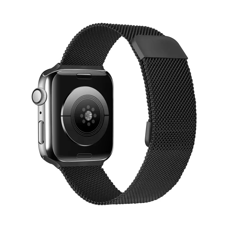 Dây đồng hồ thay thế đàn hồi từ tính Milanese hai đoạn cho Apple Watch Series, 7 45mm / 6 & SE & 5 & 4 44mm / 3 & 2 & 1 42mm, 7 41mm / 6 & SE & 5 & 4 40mm / 3 & 2 & 1 38mm