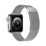 Dây đồng hồ thay thế đàn hồi từ tính Milanese hai đoạn cho Apple Watch Series, 7 45mm / 6 & SE & 5 & 4 44mm / 3 & 2 & 1 42mm, 7 41mm / 6 & SE & 5 & 4 40mm / 3 & 2 & 1 38mm