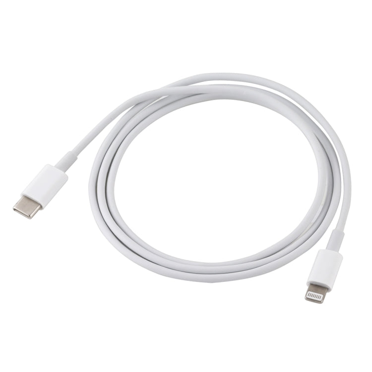 Cáp sạc nhanh USB-C / Type-C sang 8 Pin PD 12W 5V/2A, chiều dài cáp: 1m, 12W 5V/2A