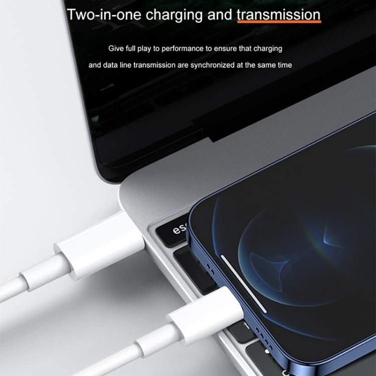 Cáp sạc nhanh USB-C / Type-C sang 8 Pin PD 12W 5V/2A, chiều dài cáp: 1m, 12W 5V/2A
