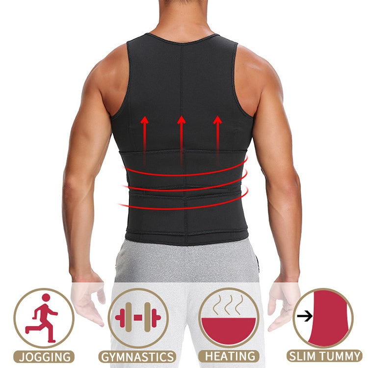 Áo Định Hình Thể Thao Nam Neoprene Corset Định Hình Eo, S, M, L, XL, XXL, XXXL