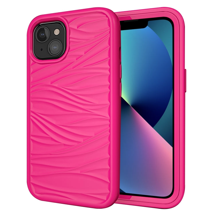 Wave Pattern 3 in 1 Silicone + PC Shockproof Protective Case, For iPhone 13 mini, For iPhone 13, For iPhone 13 Pro, For iPhone 13 Pro Max