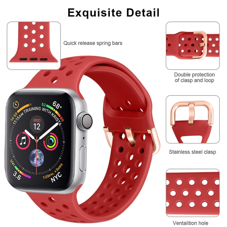 Dây đồng hồ thay thế silicone cho Apple Watch Series, 7 45mm / 6 & SE & 5 & 4 44mm / 3 & 2 & 1 42mm