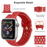 Dây đồng hồ silicone thay thế cho Apple Watch Series, 7 41mm / 6 & SE & 5 & 4 40mm / 3 & 2 & 1 38mm