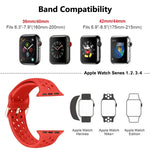 Dây đồng hồ silicone thay thế cho Apple Watch Series, 7 41mm / 6 & SE & 5 & 4 40mm / 3 & 2 & 1 38mm