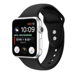 Dây đồng hồ silicone thay thế hai đinh cho Apple Watch Series, 7 45mm / 6 & SE & 5 & 4 44mm / 3 & 2 & 1 42mm, 7 41mm / 6 & SE & 5 & 4 40mm / 3 & 2 & 1 38mm