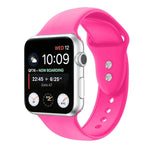 Dây đồng hồ silicone thay thế hai đinh cho Apple Watch Series, 7 45mm / 6 & SE & 5 & 4 44mm / 3 & 2 & 1 42mm, 7 41mm / 6 & SE & 5 & 4 40mm / 3 & 2 & 1 38mm
