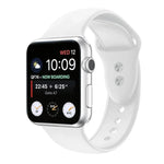 Dây đồng hồ silicone thay thế hai đinh cho Apple Watch Series, 7 45mm / 6 & SE & 5 & 4 44mm / 3 & 2 & 1 42mm, 7 41mm / 6 & SE & 5 & 4 40mm / 3 & 2 & 1 38mm