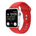 Dây đồng hồ silicone thay thế hai đinh cho Apple Watch Series, 7 45mm / 6 & SE & 5 & 4 44mm / 3 & 2 & 1 42mm, 7 41mm / 6 & SE & 5 & 4 40mm / 3 & 2 & 1 38mm