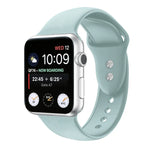 Dây đồng hồ silicone thay thế hai đinh cho Apple Watch Series, 7 45mm / 6 & SE & 5 & 4 44mm / 3 & 2 & 1 42mm, 7 41mm / 6 & SE & 5 & 4 40mm / 3 & 2 & 1 38mm