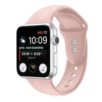 Dây đồng hồ silicone thay thế hai đinh cho Apple Watch Series, 7 45mm / 6 & SE & 5 & 4 44mm / 3 & 2 & 1 42mm, 7 41mm / 6 & SE & 5 & 4 40mm / 3 & 2 & 1 38mm