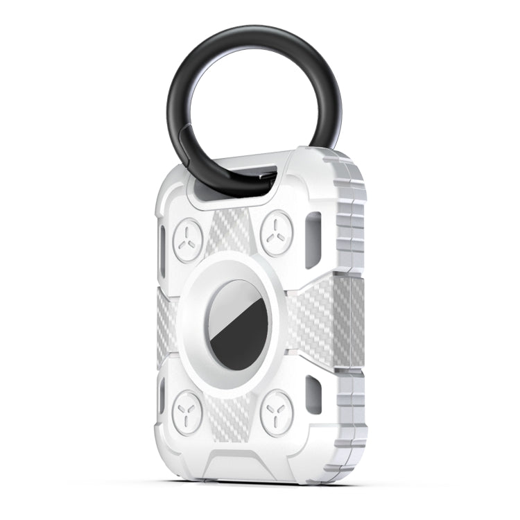 Ốp bảo vệ TPU sợi carbon chống trầy chống sốc Tank Armor có vòng móc khóa, cho AirTag