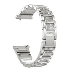 Dây đeo thép kim cương ba hạt thay thế, cho Samsung Galaxy Watch Active2