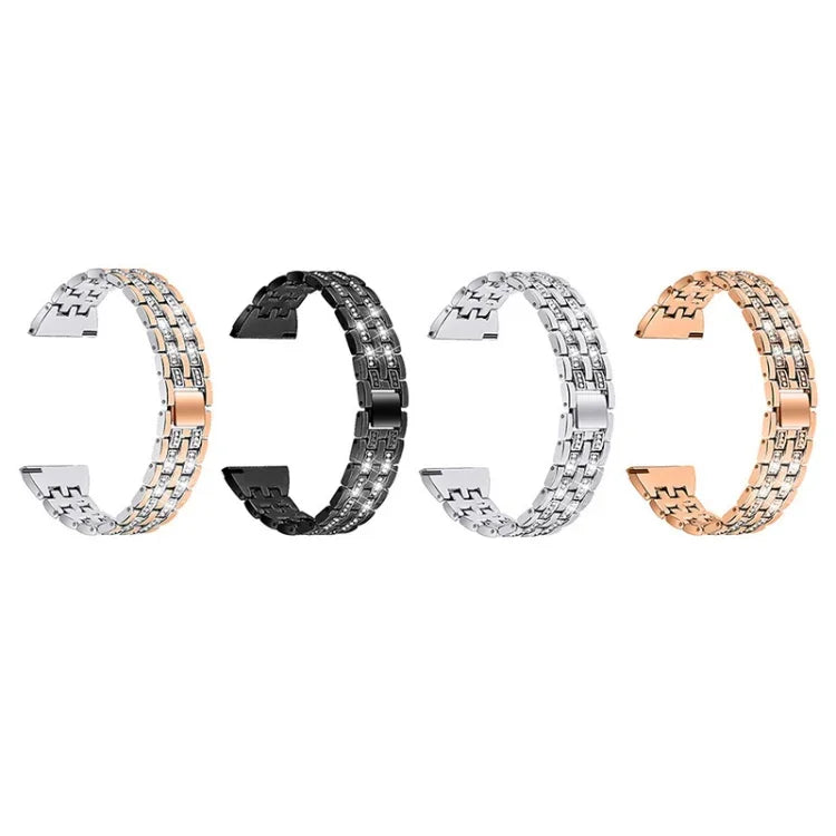 Dây đeo thép kim cương hai hàng cho đồng hồ thông minh Samsung, 22mm