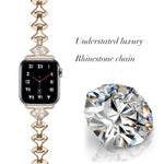 Dây đeo thay thế kim loại hình quạt kim cương cho Apple Watch Series, 7 41mm / 6 & SE & 5 & 4 40mm / 3 & 2 & 1 38mm, 7 45mm / 6 & SE & 5 & 4 44mm / 3 & 2 & 1 42mm