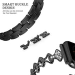 Dây đeo thay thế kim loại hình quạt kim cương cho Apple Watch Series, 7 41mm / 6 & SE & 5 & 4 40mm / 3 & 2 & 1 38mm, 7 45mm / 6 & SE & 5 & 4 44mm / 3 & 2 & 1 42mm